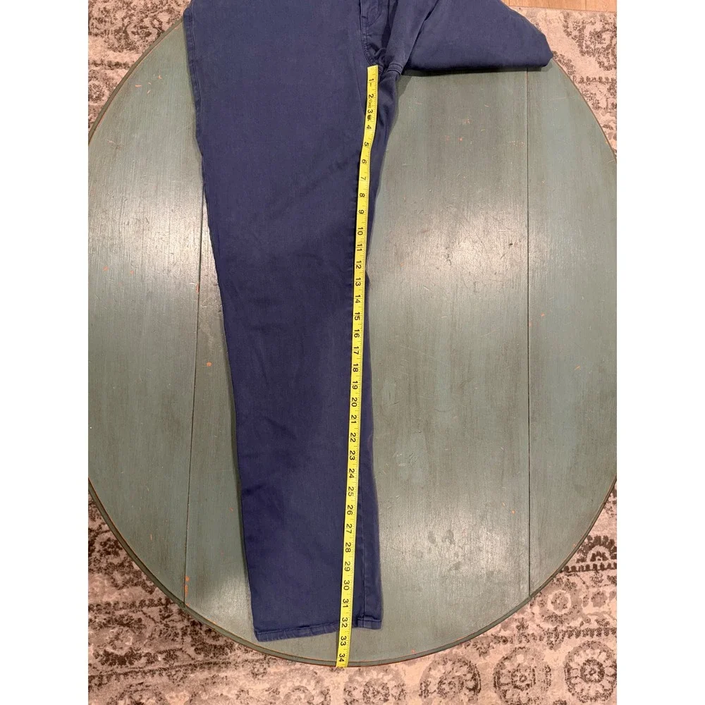 Peter Millar Crown Mens Blue 5-Pocket Pants Straight Leg Cotton Modal 38 ME0B39
